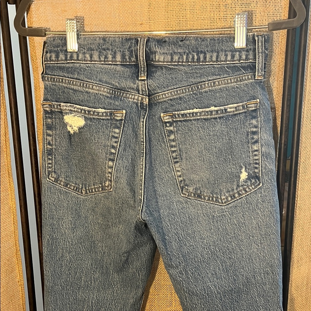 GAP High Rise Ripped Jeans - Classic Blue - Picture 4 of 6